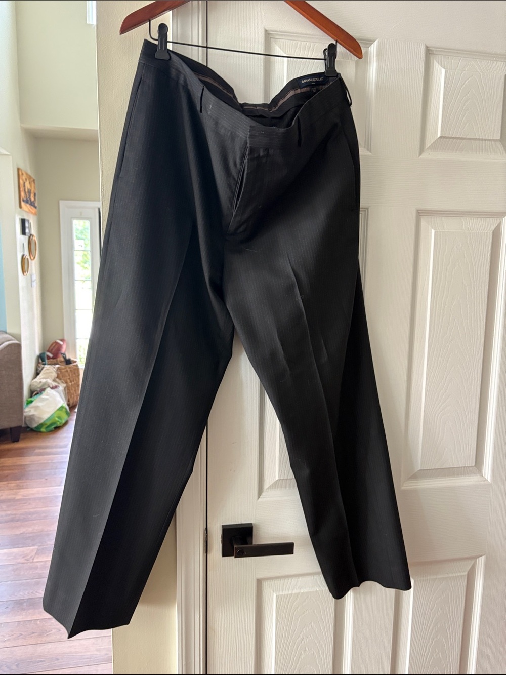 Banana Republic Black Pinstripe Men's Dress Pants